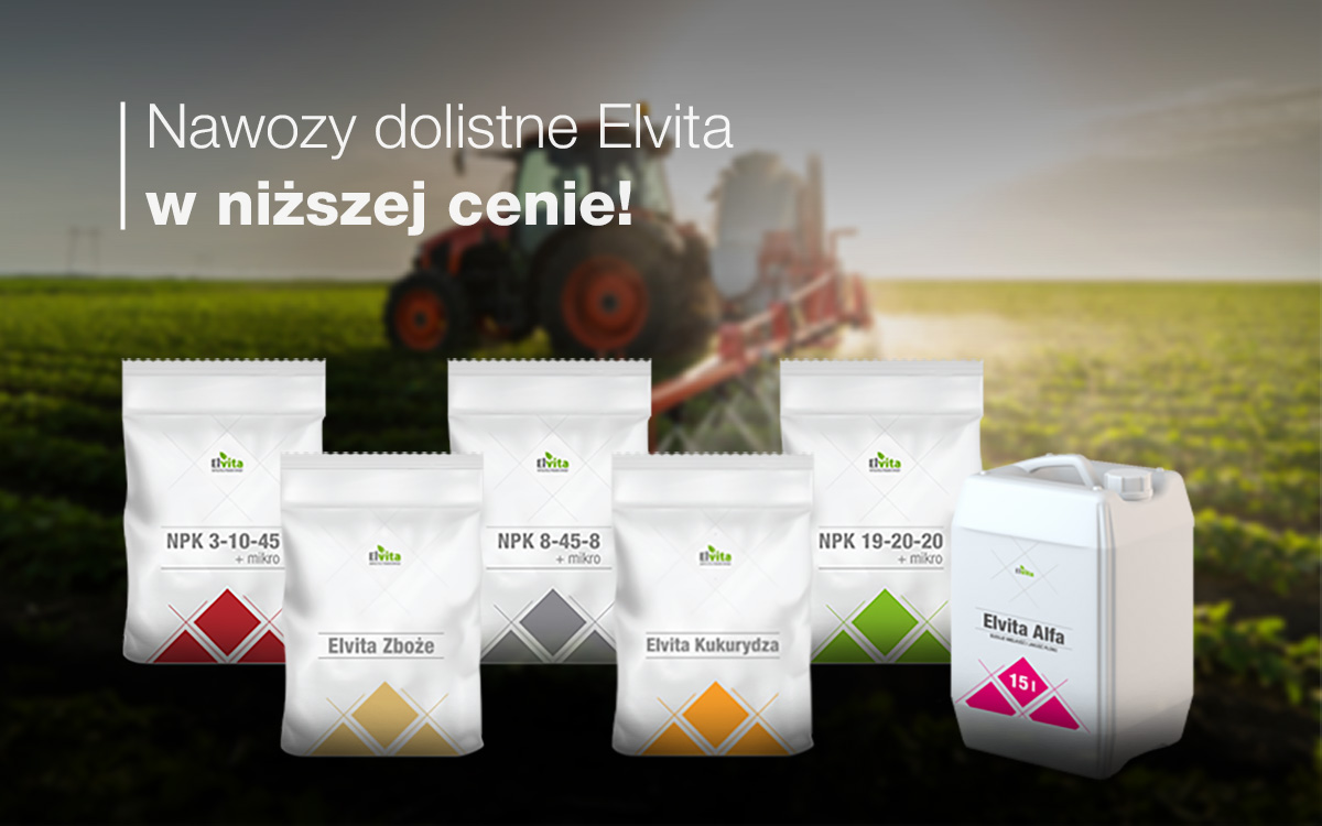 odżywki na zboża i odżywki na kukurydzę marki Elvita teraz w promocyjnej cenie!